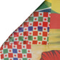Multicolor Silk Printed Square Foulard Scarf