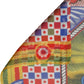 Multicolor Silk Printed Square Foulard Scarf