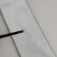 Gray Satin 100% Silk Adjustable Tied Men Necktie Tie