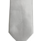 Gray Satin 100% Silk Adjustable Tied Men Necktie Tie