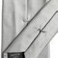 Gray Satin 100% Silk Adjustable Tied Men Necktie Tie