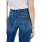 Blue Cotton Bootcut Jeans