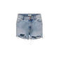 Light Blue Cotton Shorts