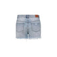 Light Blue Cotton Shorts