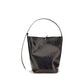 Black Calf Leather Bos Taurus Backet Bag