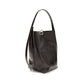 Black Calf Leather Bos Taurus Backet Bag