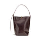 Bordeaux Calf Leather Bos Taurus Backet Bag