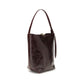 Bordeaux Calf Leather Bos Taurus Backet Bag