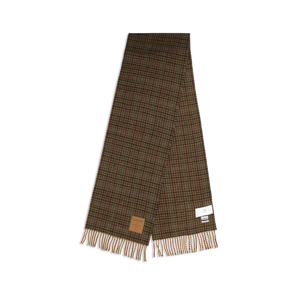Brown Wool Oves Aries Scarf