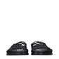 Black Leather Slippers