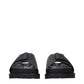Black Leather Slippers