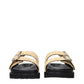 Beige Raffia Slippers