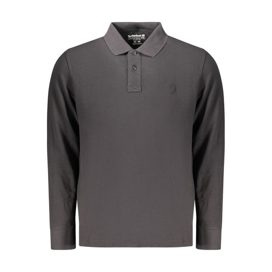 Black Cotton Polo Shirt