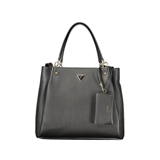 Black Polyurethane Women's Bag