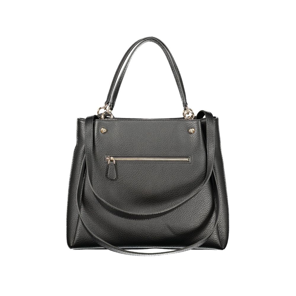 Black Polyurethane Women's Bag