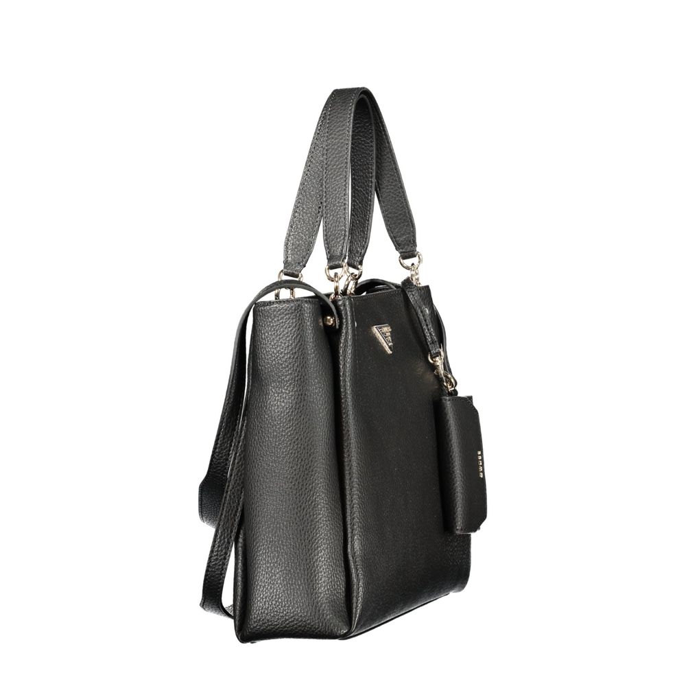 Black Polyurethane Women's Bag