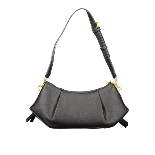 Black Polyurethane Women's Bag