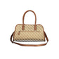 Beige Polyester Handbag