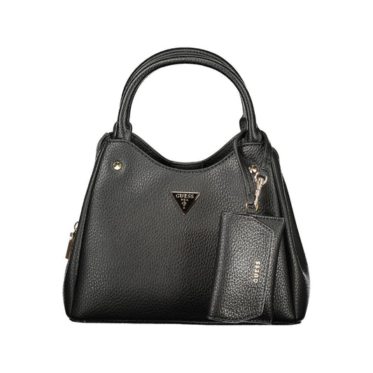 Black Polyurethane Women's Bag