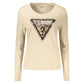 Beige Cotton Womens T-Shirt