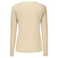 Beige Cotton Womens T-Shirt