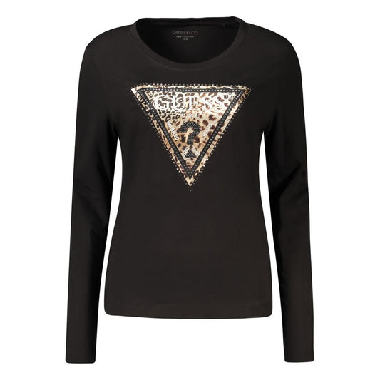 Black Cotton Women's T-Shirt