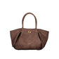 Brown Polyester Handbag