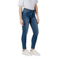 Blue Cotton Skinny Jeans