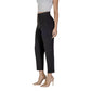 Black Recycled Polyester Casual Pants