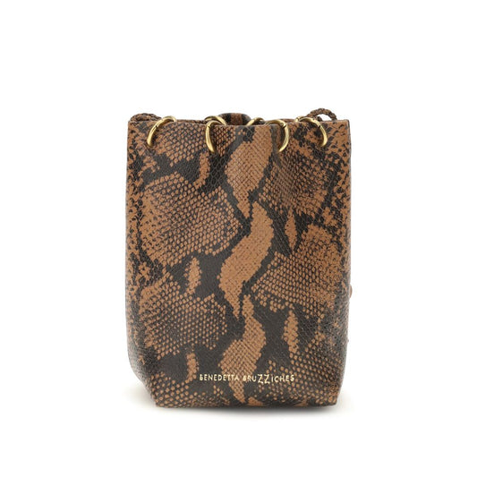 Brown Calf Leather Bos Taurus Backet Bag