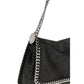 Black Polyester Shoulder Bag