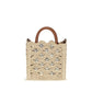 Beige Raffia Shoulder Bag