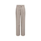 Beige Polyester Dress Pants