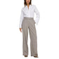 Beige Polyester Dress Pants