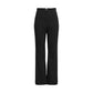 Black Recycled Polyester Flared Pants