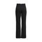 Black Recycled Polyester Flared Pants