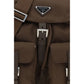 Brown Nylon Backpack