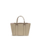 Beige Calf Leather Bos Taurus Shoulder Bag