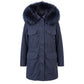 Blue Cotton Women's Jacket