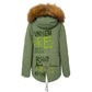 Green Cotton Women's Jacket