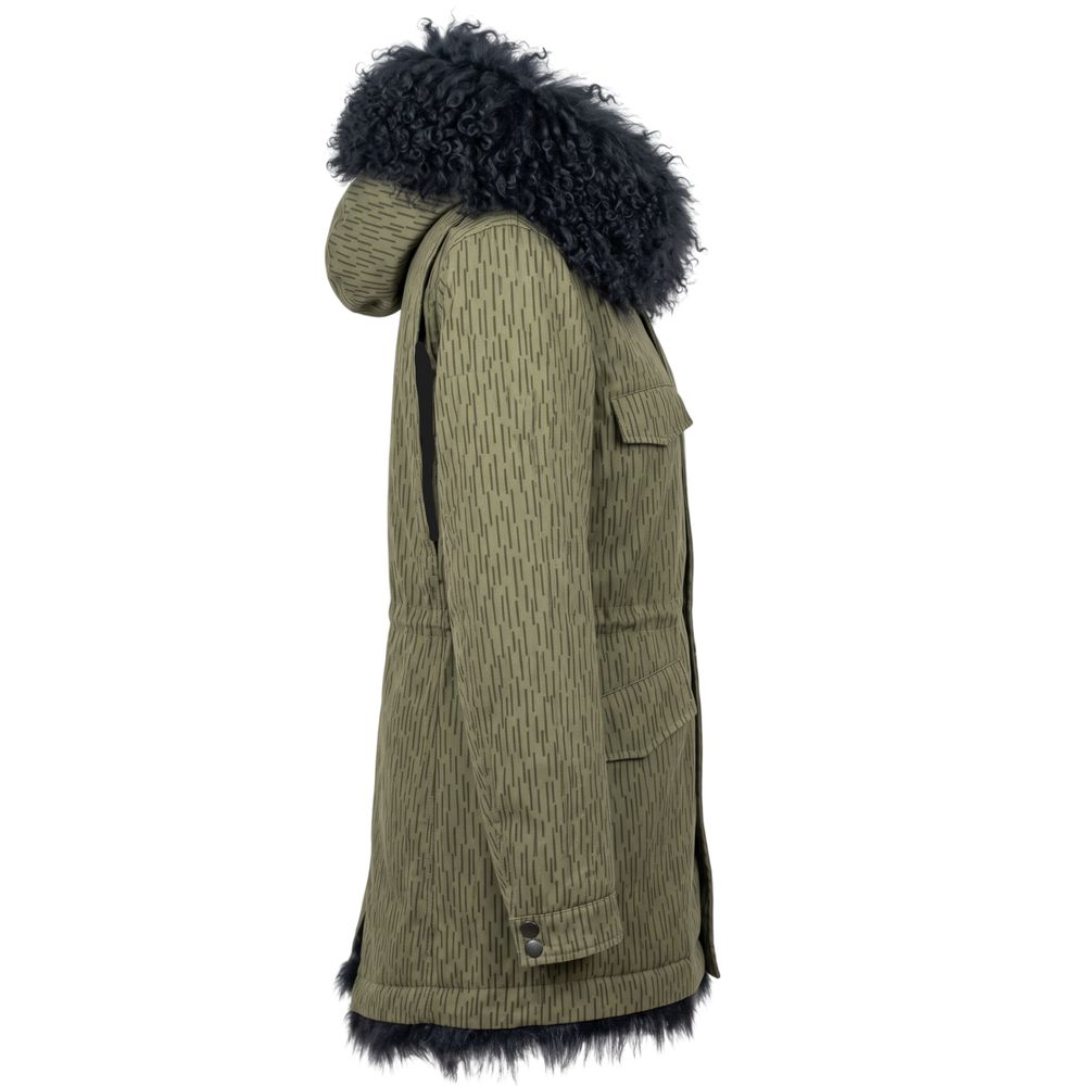Green Cotton Women's Jacket