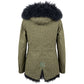 Green Cotton Women's Jacket
