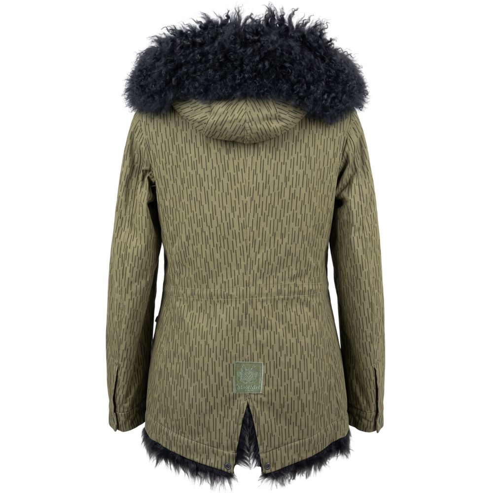 Green Cotton Women's Jacket
