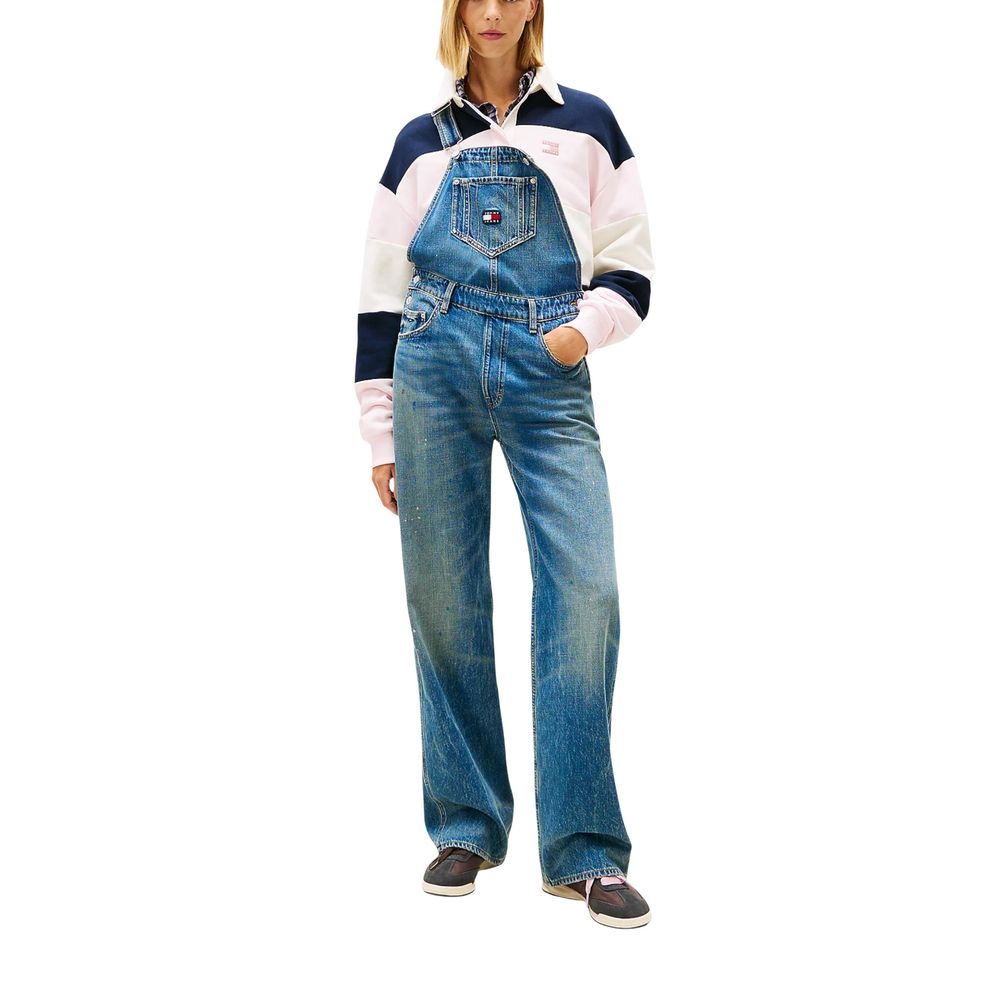 Blue Recycled Cotton Jumpsuit