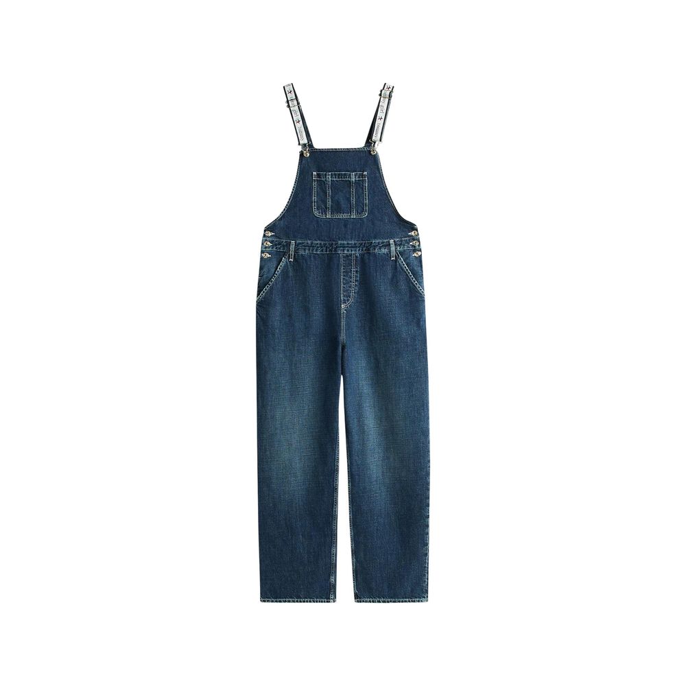 Blue Cotton Jumpsuit