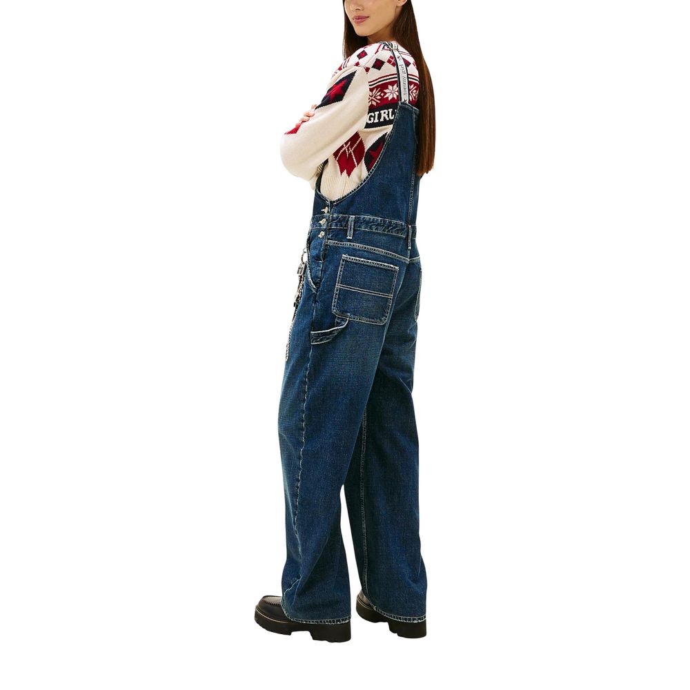 Blue Cotton Jumpsuit