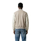 Beige Polyester Bomber