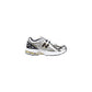 Silver Synthetic Athletic Sneakers