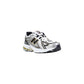 Silver Synthetic Athletic Sneakers