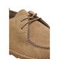 Beige Suede Leather Oxfords And Derbies